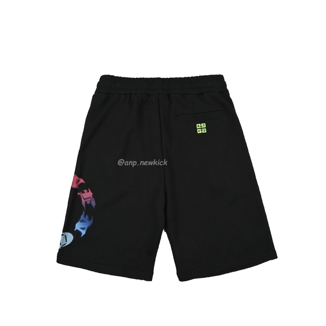 Givenchy Logo Colorful Printed Logo Capris (2) - newkick.vip